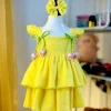 Yellow premium frock image 1 Tulip Bloom