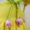 Yellow premium frock image 2 Tulip Bloom