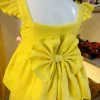 Yellow premium frock image 4 Tulip Bloom