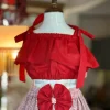 top and layer skirt Red 2 Petal Ruffles Kit