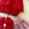 top and layer skirt Red 4 Petal Ruffles Kit