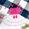 top and layer skirt pink 1 Petal Ruffles Kit
