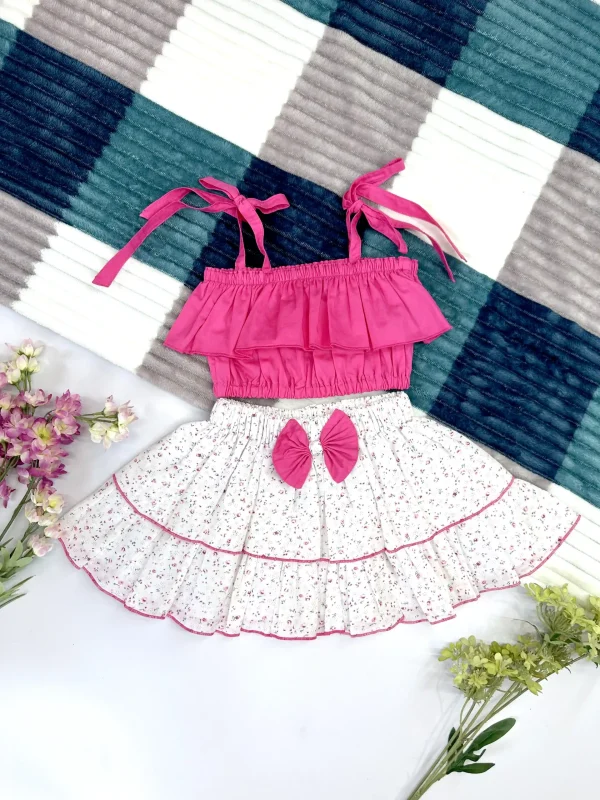 top and layer skirt pink 1 Petal Ruffles Kit